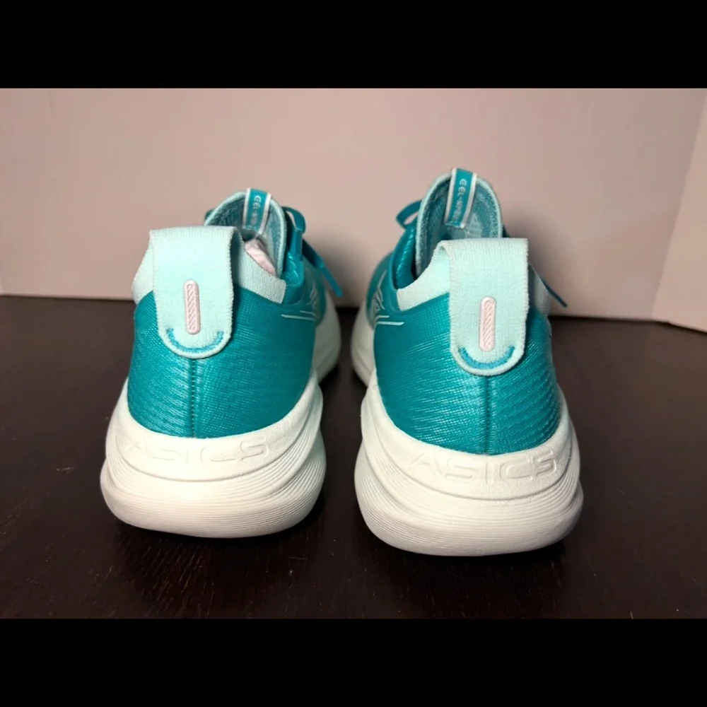 ASICS Gel-Nimbus 27 Running Shoes Sneakers Wave Teal/Illuminate Mint Womans 9.5